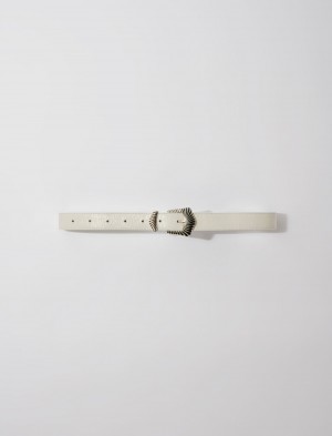 Maje Belt With Spenne Ecru | Norge_M49515
