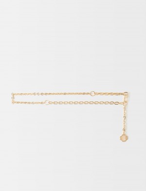 Maje Clover Logo Chain Gull | Norge_M48099