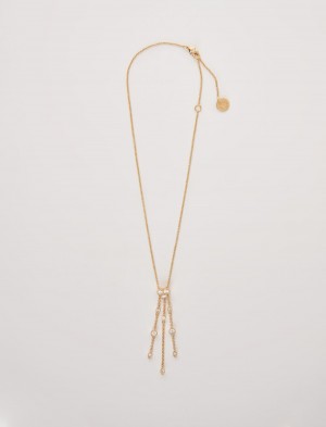 Maje Gold Necklace Gull | Norge_M62653